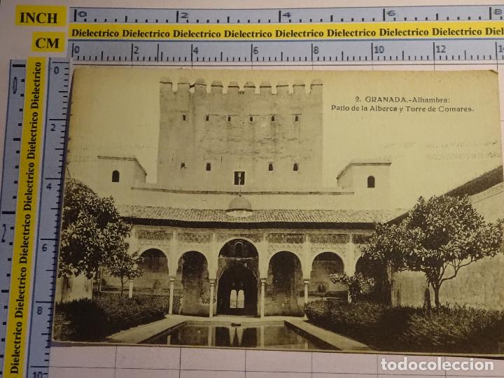 Postais: POSTAL DE GRANADA. AÑOS 10 30. ALHAMBRA, PATIO DE LA ALBERCA Y TORRE DE COMARES. 2 HELIOTIPIA. 1830