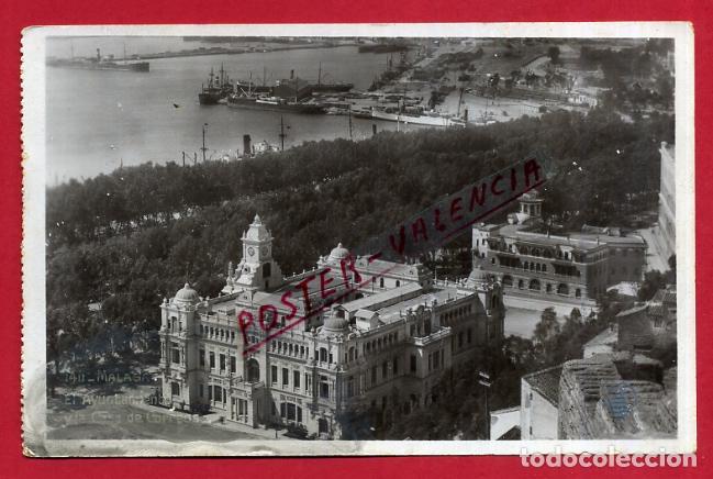 Postales: POSTAL MALAGA, EL AYUNTAMIENTO Y LA CASA DE CORREOS, P88876