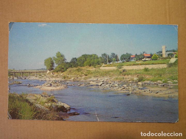 Postales: Sierra de C&oacute;rdoba. Valle de Calamuchita. Los reartes. Vista parcial rio y puente. Escrita 1999