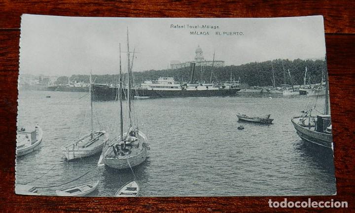 Postales: POSTAL DE MALAGA, EL PUERTO, RAFAEL TOVAL, HAUSER Y MENET, SIN CIRCULAR