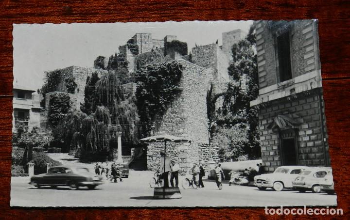 Postales: FOTO POSTAL DE MALAGA, PLAZA DE LA ADUANA Y ALCAZABA, EDICION CIMER 4, SIN CIRCULAR