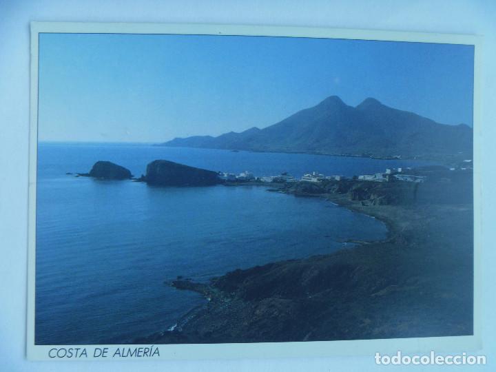 Postales: POSTAL DE ALMERIA : LA ISLETA DEL MORO , PARQUE NATURAL DEL CABO DE GATA . NIJAR
