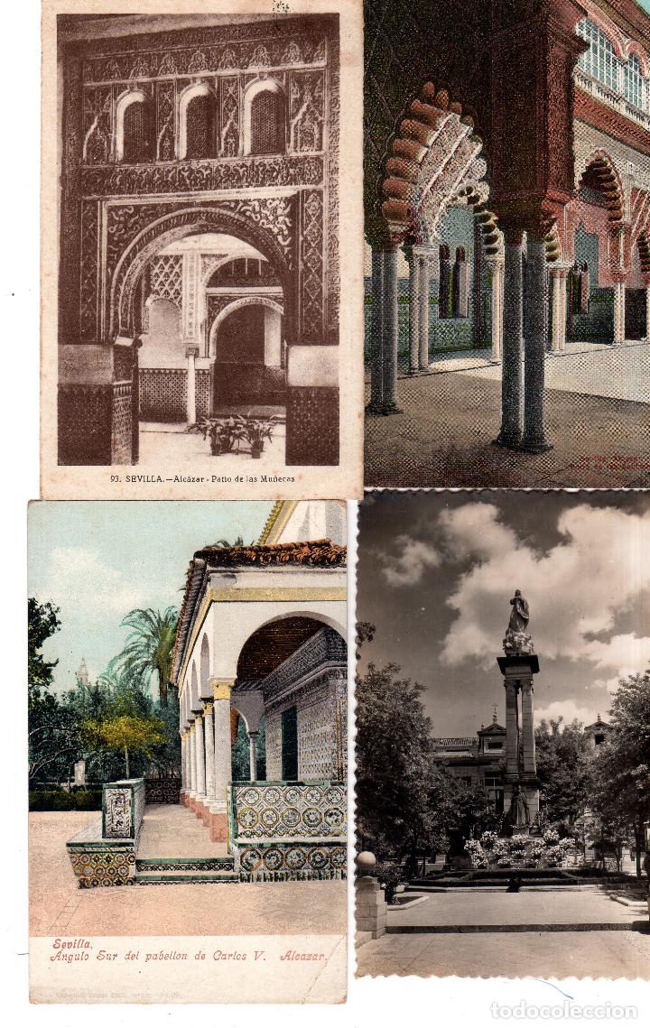 Postales: LOTE DE 4 POSTALES DE SEVILLA. - Foto 1
