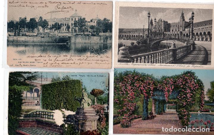 Postales: LOTE DE 4 POSTALES DE SEVILLA. - Foto 1