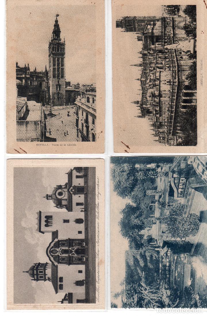 Postales: LOTE DE 4 POSTALES DE SEVILLA. - Foto 1
