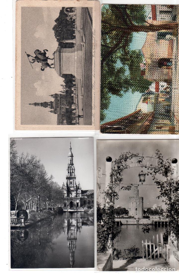 Postales: LOTE DE 4 POSTALES DE SEVILLA. - Foto 1