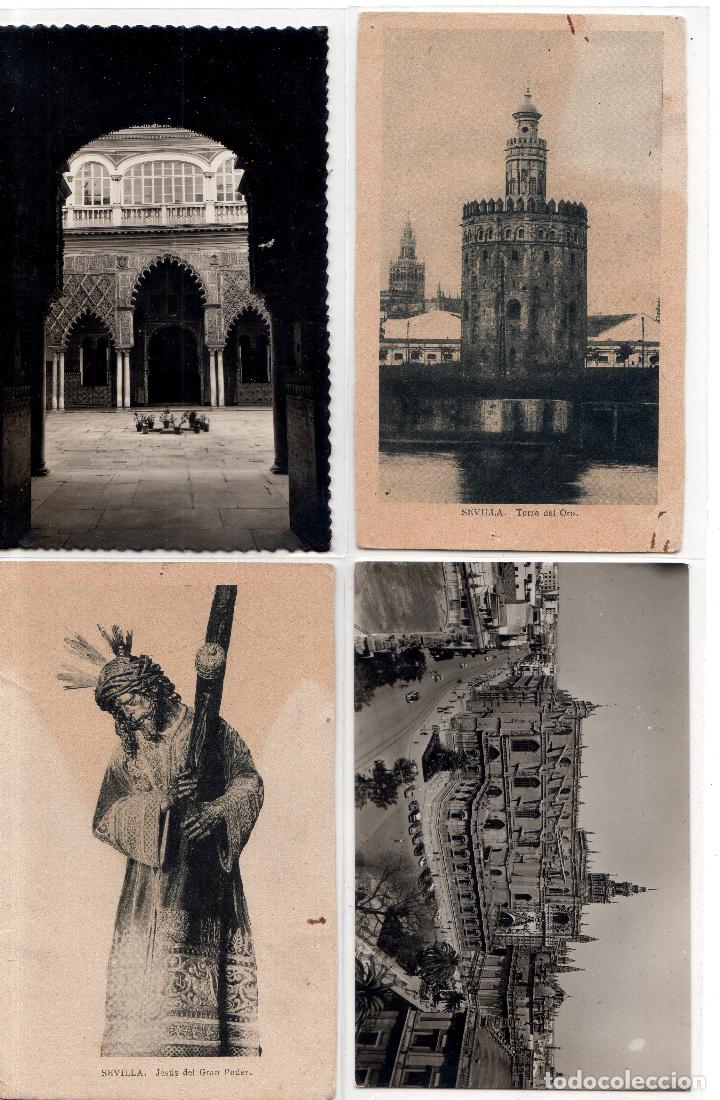 Postales: LOTE DE 4 POSTALES DE SEVILLA. - Foto 1