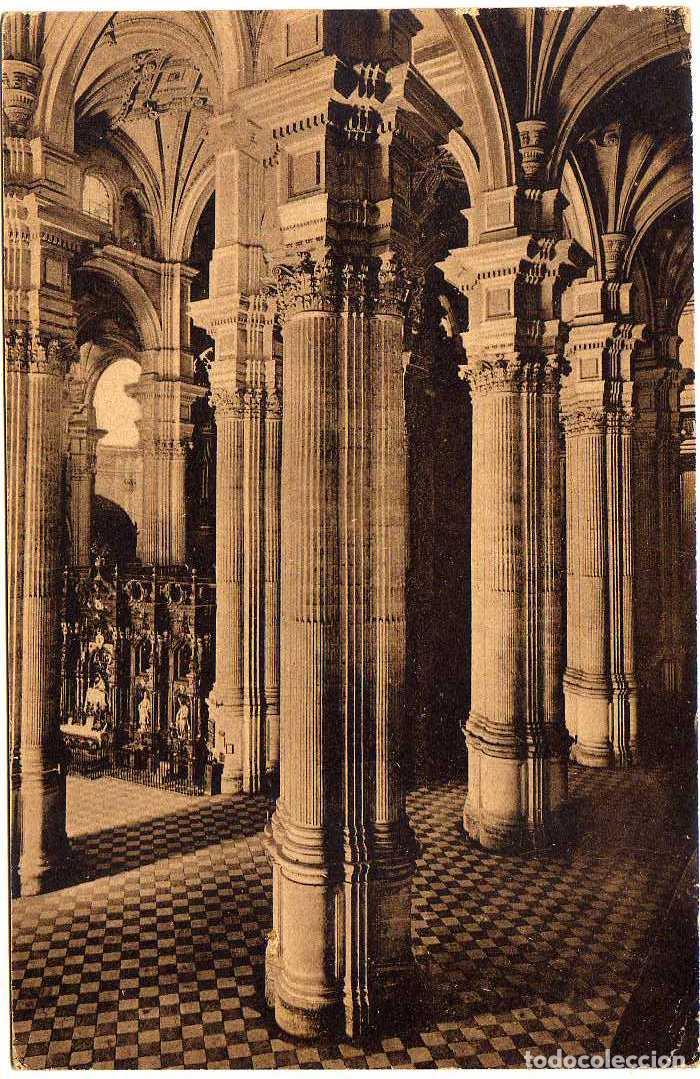 Postales: BONITA POSTAL - GRANADA - INTERIOR DE LA CATEDRAL - Foto 1