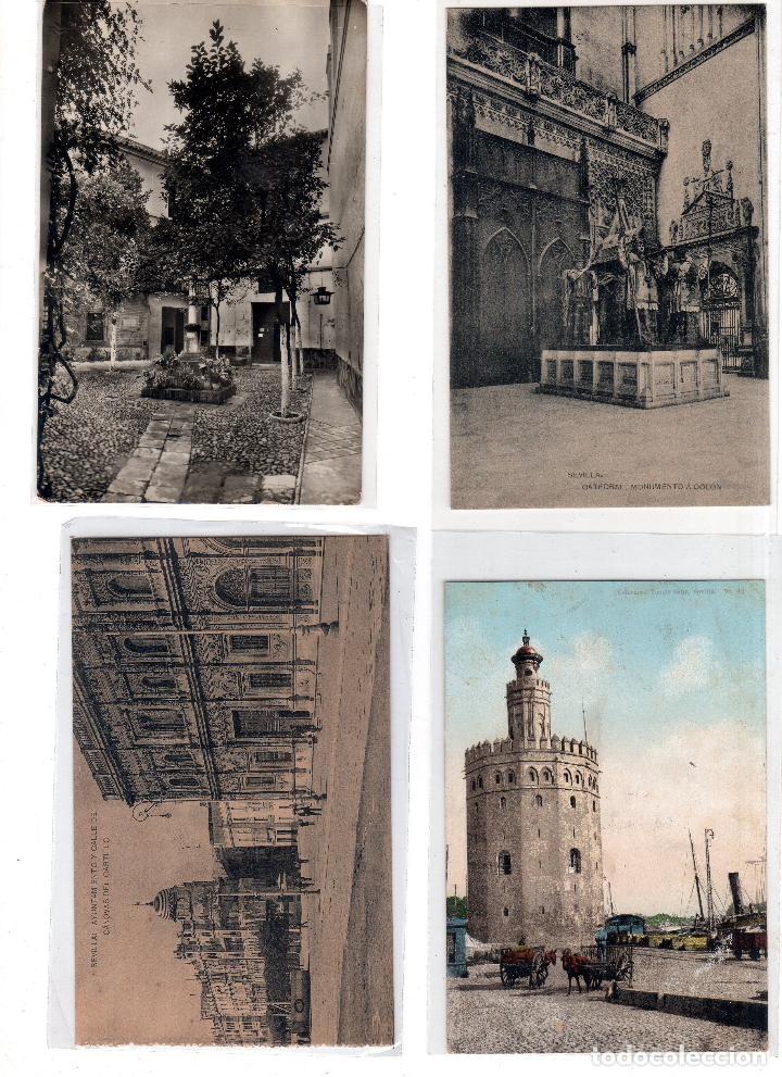 Postales: LOTE DE 4 POSTALES DE SEVILLA. - Foto 1