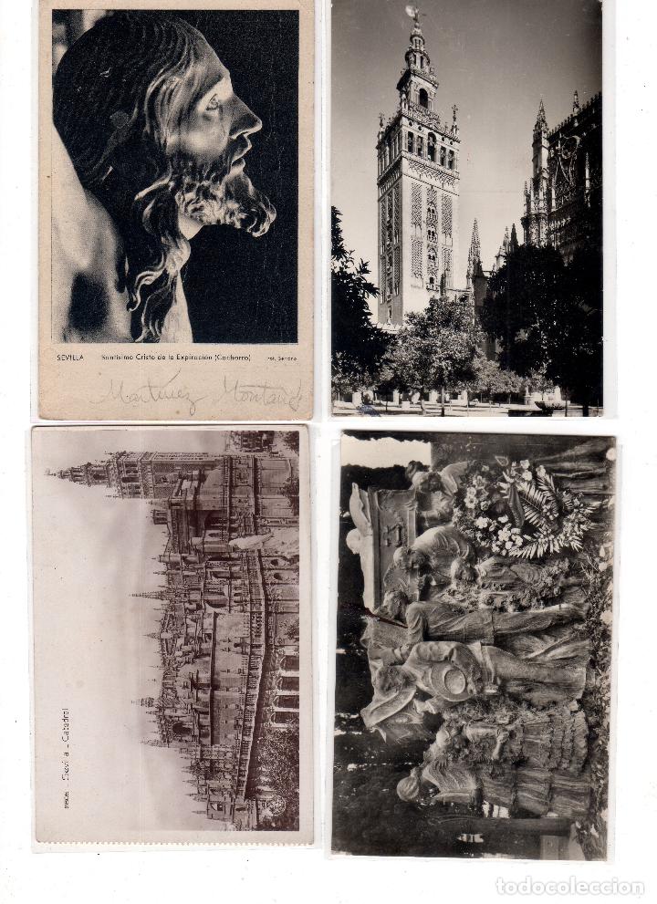 Postales: LOTE DE 4 POSTALES DE SEVILLA. - Foto 1