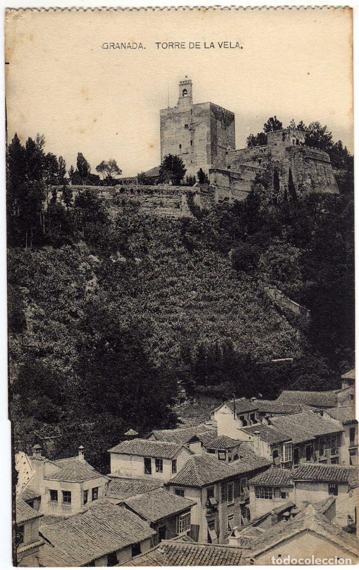 Postales: BONITA POSTAL - GRANADA - TORRE DE LA VELA - Foto 1