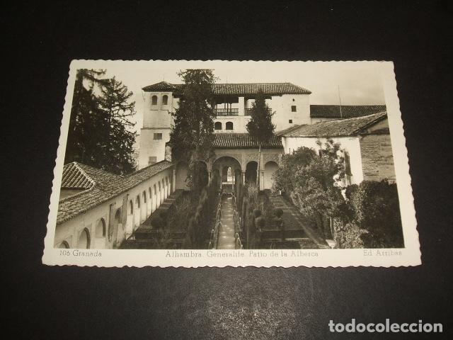 Postales: GRANADA ALHAMBRA GENERALIFE PATIO DE LA ALBERCA - Foto 1