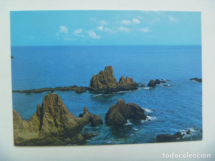 Postales: POSTAL DE ALMERIA : CABO DE GATA , ARRECIFE DE LAS SIRENAS. A&Ntilde;OS 60