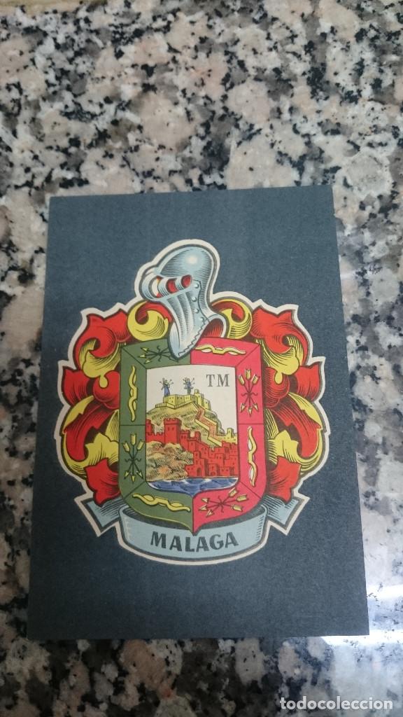 Cartoline: POSTAL BLASONES DE ESPA&Ntilde;A ESCUDO MALAGA COLECCI&Oacute;N HER&Aacute;LDICA SIN CIRCULAR