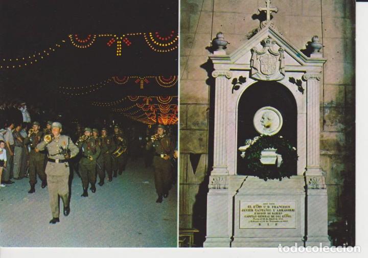 Postales: (24) BAILEN. JAEN. DESFILE Y MAUSOLEO DEL GENERAL CASTA&Ntilde;OS