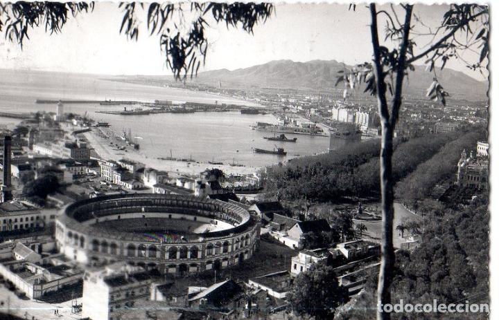 Postales: TARJETA POSTAL DE MALAGA. N&ordm; 351. VISTA PARCIAL DEL PUERTO.