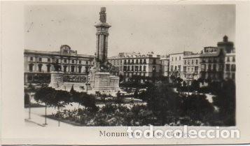 Postales: POSTAL DE CADIZ. MONUMENTO A LAS CORTES. FORMATO PEQUE&Ntilde;O 9,5X5,5 CM.   P-ANC-612