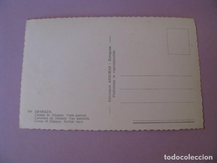 Postales: POSTAL GRANADA CUEVAS DE GITANOS. ED.  ARRIBAS. - Foto 2