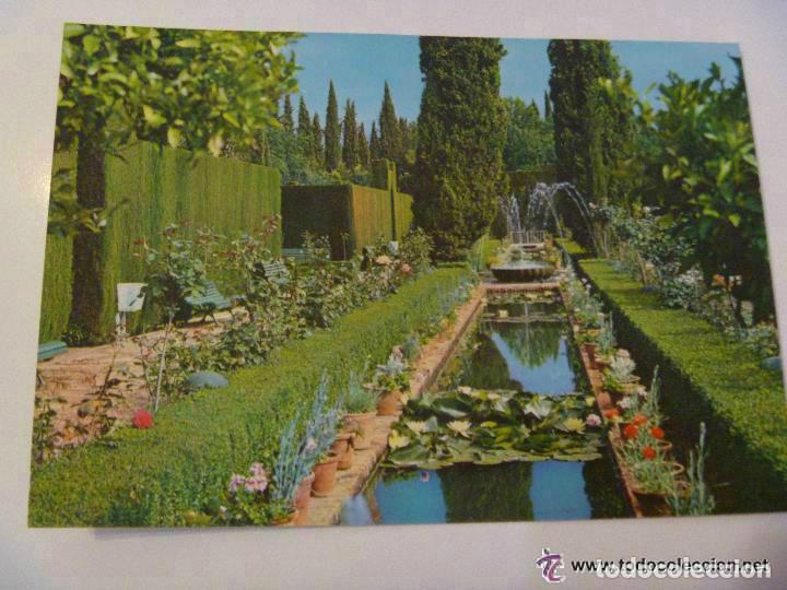 Postales: POSTAL DE GRANADA : JARDINES DEL GENERALIFE . - Foto 1