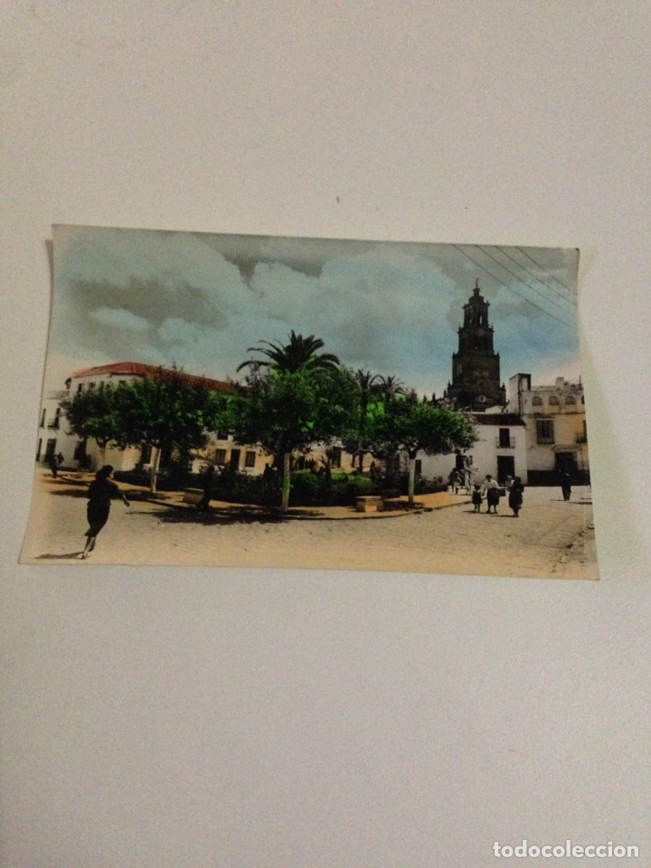 Postales: Postal antigua,21-utrera,plaza de enrique de la cuadra.