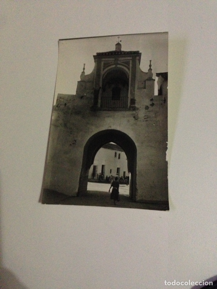 Postales: Postal antigua,2-utrera,Arco y puerta de la villa (siglo XIV).
