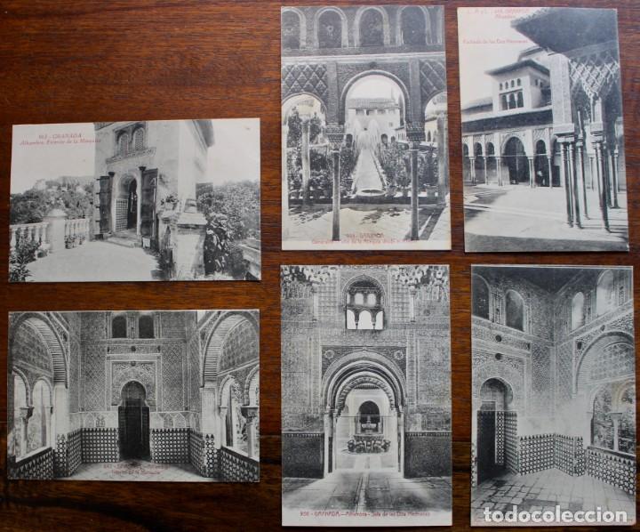 Postales: 6 POSTALES DE LA ALHAMBRA-GRANADA- A&Ntilde;OS 20