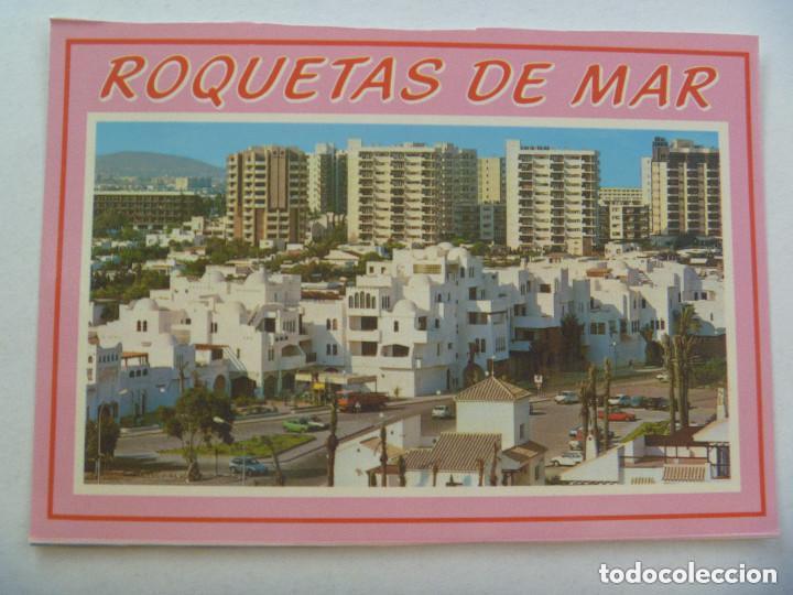 Postales: POSTAL DE ROQUETAS DE MAR ( ALMERIA ):  VISTA PARCIAL DEL PUEBLO ARABE.