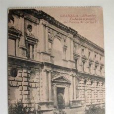 Postales: LA ALHAMBRA - PALACIO CARLOS V (GRANADA) DIRIGIDA A REGULARES INDÍGENAS DE ALHUCEMAS - MELILLA