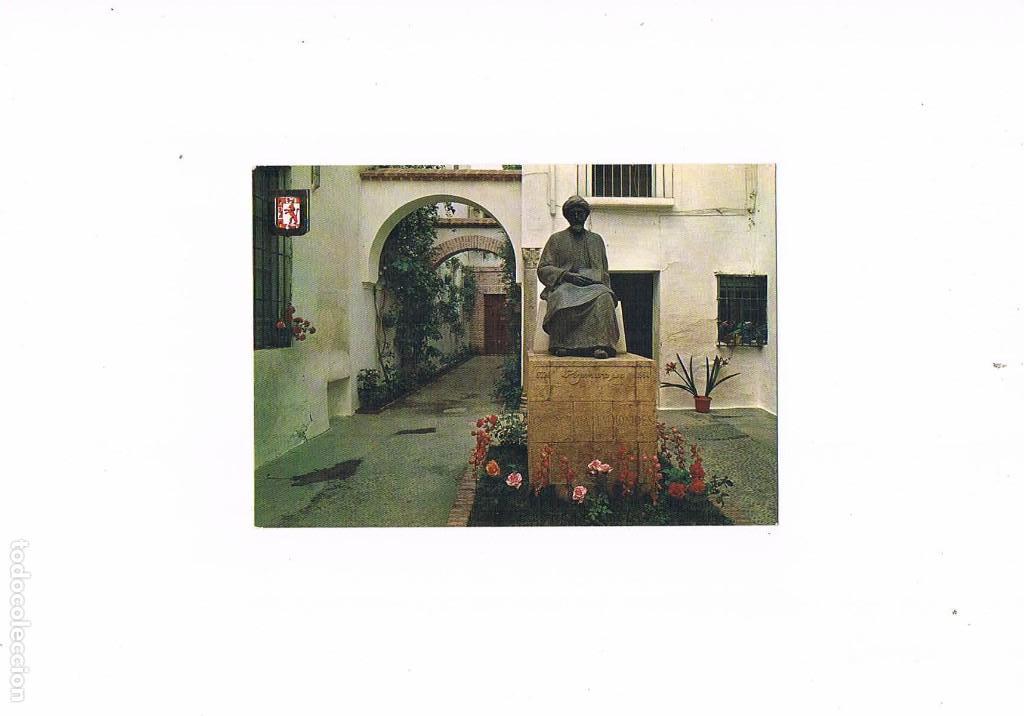 Postales: POSTAL ANTIGUA CORDOBA MONUMENTO A MAIMONIDES EN LA CALLE JUDIOS