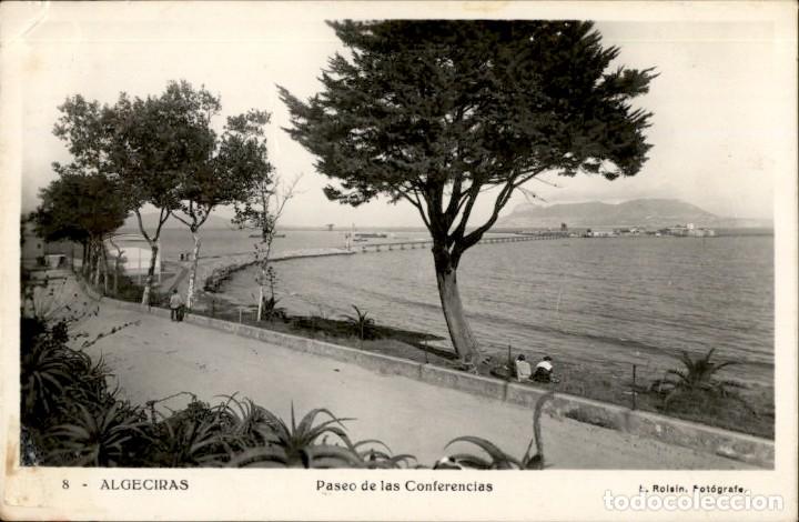 Cartoline: Algeciras &ndash; Paseo de las conferencias &ndash; L. Roisin &ndash; 9 x 14 cms - Circulada