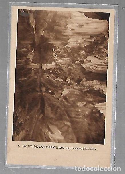 Postales: TARJETA POSTAL DE GRUTA DE LAS MARAVILLAS - SALON DE LA ESMERALDA. 8. MUMBRU