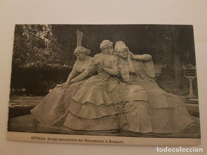 Postales: SEVILLA MONUMENTO A BECQUER - Foto 1