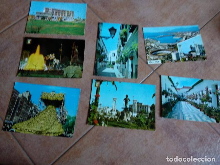 Postales: LOTE 7 POSTALES MALAGA