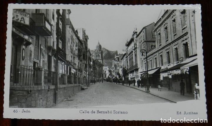 Postales: FOTO POSTAL DE JAEN, ED. ARRIBAS N&ordm; 65, CALLE BERNABE SORIANO. NO CIRCULADA.