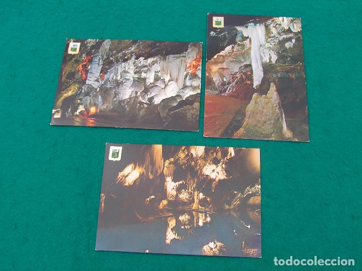 Postales: Lote de 3 postales diversas vistas de las Gruta de las Maravillas. Edic. Subirats Casanovas-Valencia