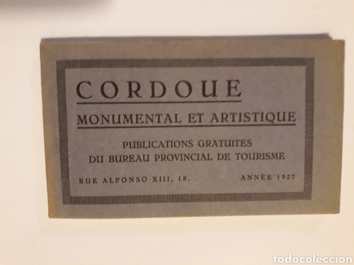 Postales: Libro &aacute;lbum acorde&oacute;n . Cordoue Et Artistique 1927 20 postales en franc&eacute;s