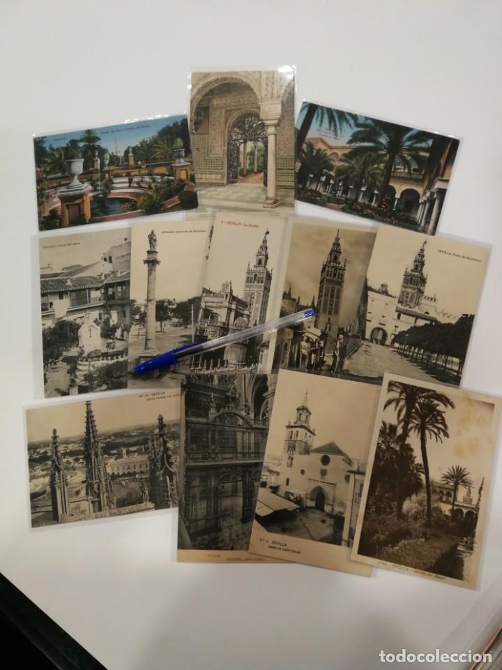 Postales: LOTE 21 POSTALES DE SEVILLA - Foto 2