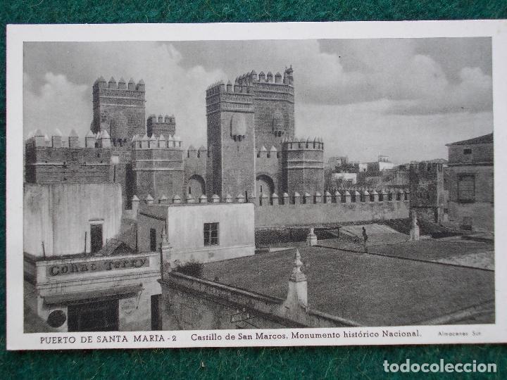 Postales: N&ordm; 2 Castillo de San marcos Puerto de Santa Mar&iacute;a postal antigua