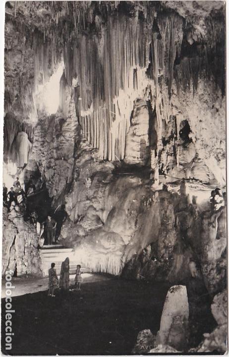 Postales: cueva de nerja, sala segunda, malaga