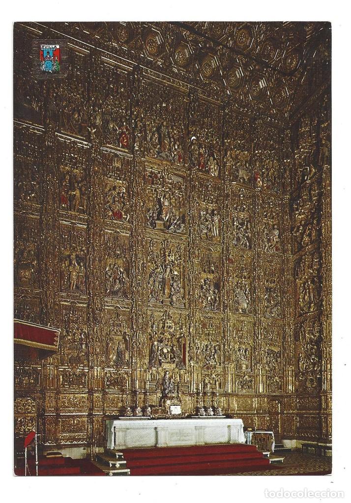 Postales: SEVILLA.- N&ordm; 5, CATEDRAL. ALTAR MAYOR, RETABLO. DOMINGUEZ- SIN CIRCULAR