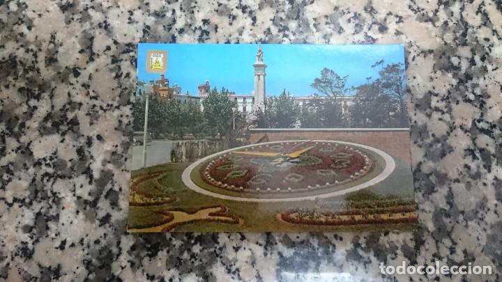 Postales: POSTAL CADIZ RELOJ DE FLORES.MONUMENTO A LAS CORTES SIN CIRCULAR