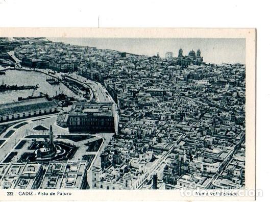 Postcards: TARJETA POSTAL DE CADIZ. VISTA DE PAJARO.