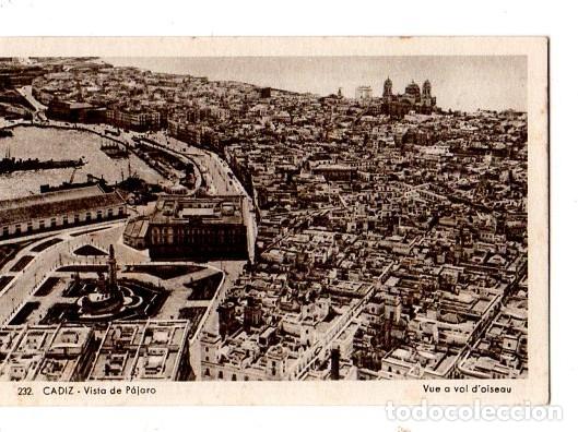 Postcards: TARJETA POSTAL DE CADIZ. VISTA DE PAJARO.