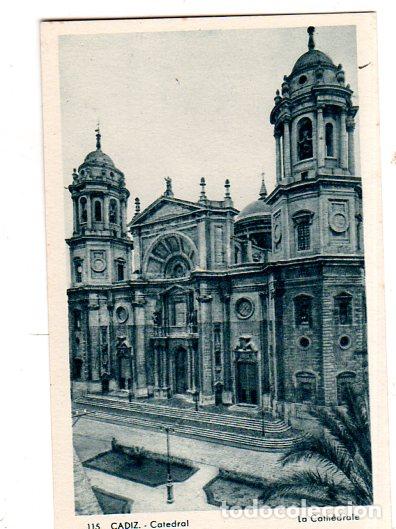 Postcards: TARJETA POSTAL DE CADIZ N&ordm; 115. CATEDRAL. L. ROISIN, FOT.