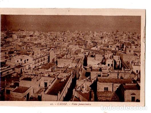 Cartoline: TARJETA POSTAL DE CADIZ. VISTA PANORAMICA.