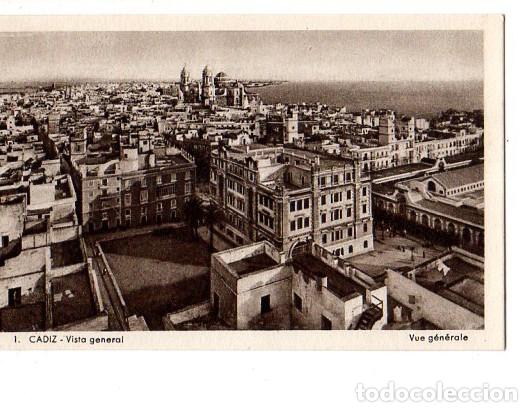 Cartoline: TARJETA POSTAL DE CADIZ. VISTA GENERAL. L. ROISIN, FOT.