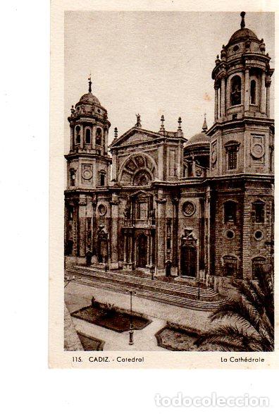 Cartoline: TARJETA POSTAL DE CADIZ N&ordm; 115. CATEDRAL. L. ROISIN, FOT.
