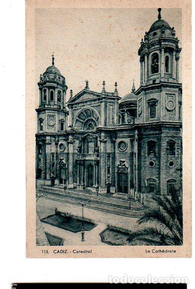 Cartoline: TARJETA POSTAL DE CADIZ N&ordm; 115. CATEDRAL. L. ROISIN, FOT.