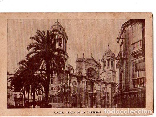 Cartoline: TARJETA POSTAL DE CADIZ. PLAZA DE LA CATEDRAL.