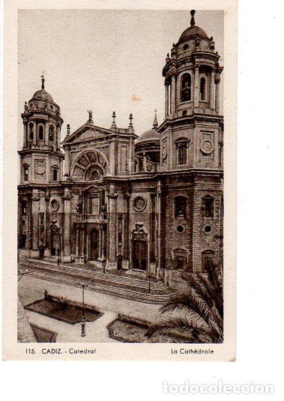 Cartoline: TARJETA POSTAL DE CADIZ. CATEDRAL. L. ROISIN, FOT.